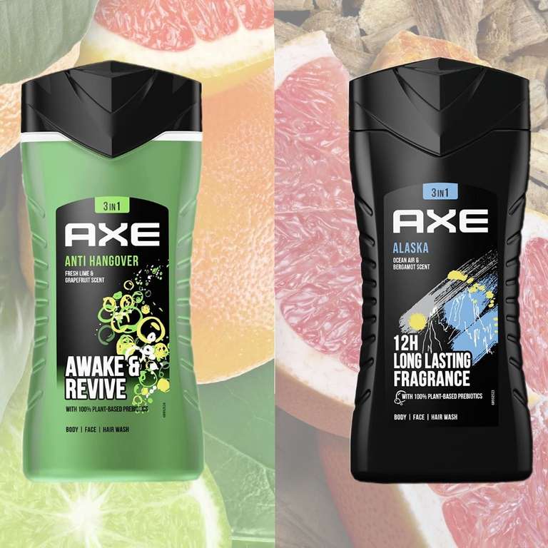 (Prime Spar-Abo) Axe 3-in-1 Duschgel & Shampoo Alaska oder Anti-Hangover 1x 250ml
