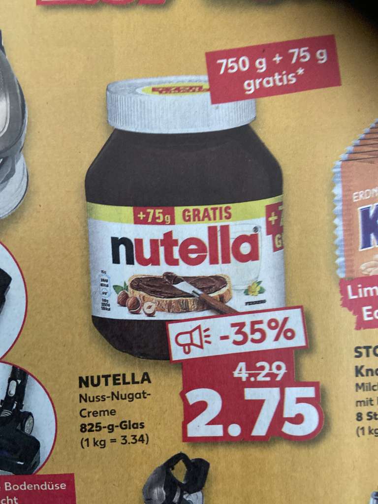 OFFLINE bundesweit Nutella 825g Kaufland