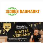 Versandkostenfrei Globus Baumarkt Online Shop bei Paket Versand ab 10€