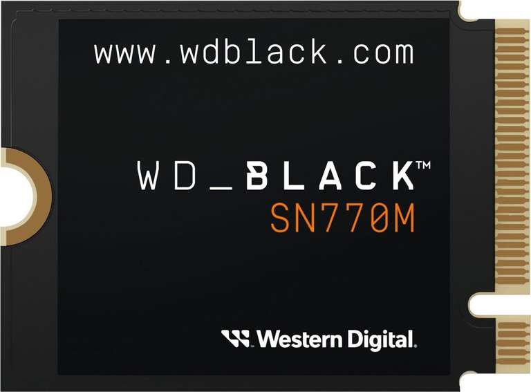 WD_Black SN770M M.2 2230 PCIe 4.0 SSD 1TB für 83,65€ / 2TB für 160,50€