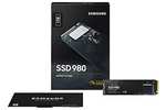 Samsung 980 M.2 NVMe SSD, (MZ-V8V1T0BW), 1 TB, PCIe 3.0