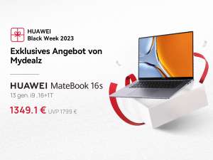 Huawei MateBook 16s (16", 2520x1680, Touch, 400nits, i9-13900H, 16GB/1TB, TB4, USB-C, 2x USB-A, HDMI 2.0, 84Wh, Win11, 1.99kg)