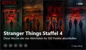 Microsoft Rewards Xbox - 500 Punkte KOSTENLOS für Stranger Things Punktekarte