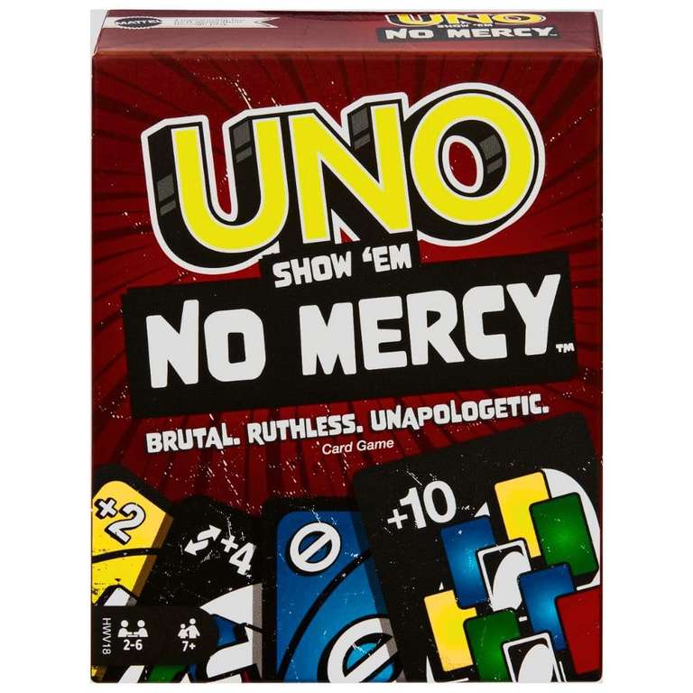UNO Show 'em No Mercy - 56 zusätzliche Karten, harte Aktionskarten und brutale Spielregeln für die gnadenloseste Version (/Müller Abh)