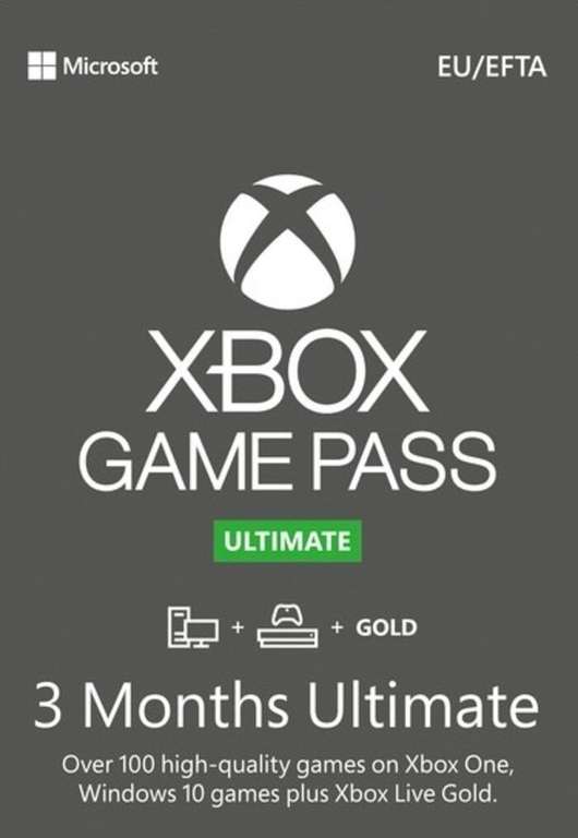 Xbox Game Pass Ultimate 3 Monate (für alle)Türkei VPN Cashback möglich