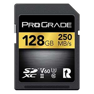 Prograde SD Karte UHS-II V60 128Gb Lesen: 250MB/s Schreiben: 130MB/s