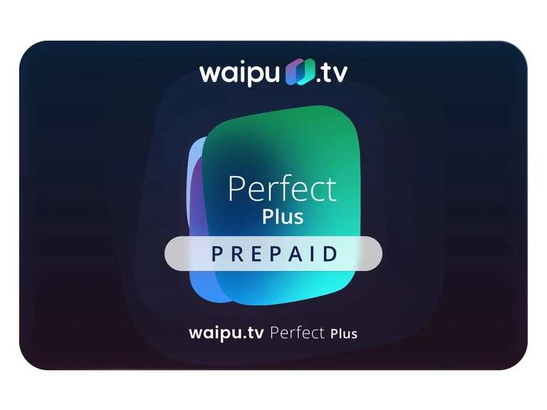 Waipu Perfect Plus 12 Monate Guthabenkarte wieder zum halben Preis | auch 6 Monate und Comfort