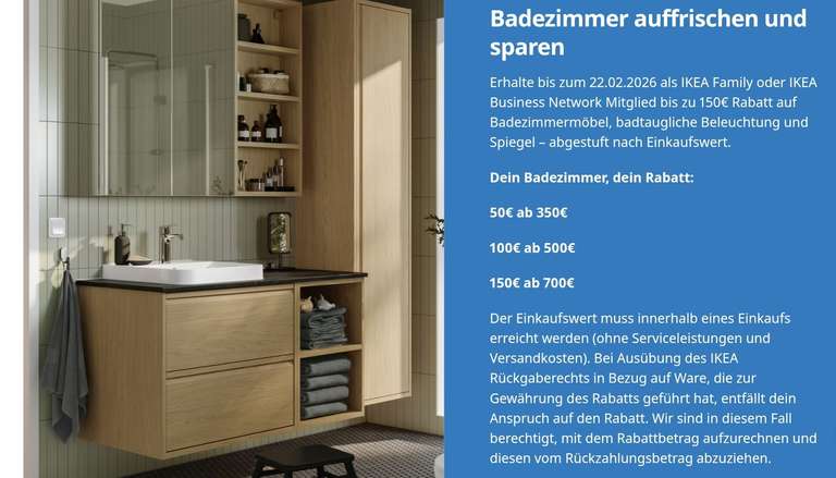 Badezimmermbel-Rabatt bis zu 150  bei IKEA  jetzt sparen! | mydealz