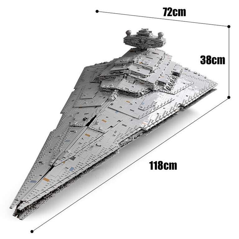 [Klemmbausteine] MOULD KING Imperial Star Destroyer Monarch (13135) für 323,99 Euro in Originalverpackung / 11.885 Klemmbausteine [eBay]
