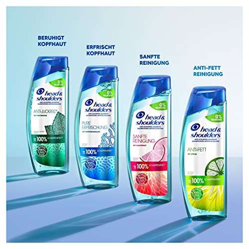 (Sammeldeal) Head & Shoulders Anti-Schuppen Shampoo z.B. Anti-Fett, 250ml, bis zu 100% Schuppenfrei (Prime Spar-Abo)