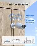 Reolink RLC-410W Überwachungskamera Outdoor 2,4/5GHz WLAN CCTV Intelligente Personen-/Fahrzeugerk., Wetterfest, 30m Nachtsicht, weiß