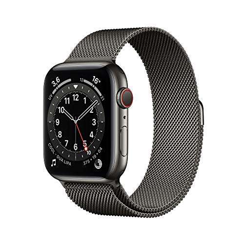Apple Watch Series 6 Edelstahl Milanaise graphit 44 mm