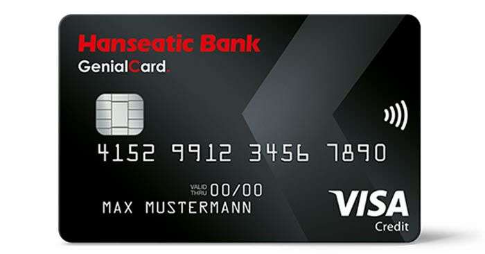 Hanseatic Bank Kostenlose Kreditkarte (Genialcard) mit 30€ Gutschrift