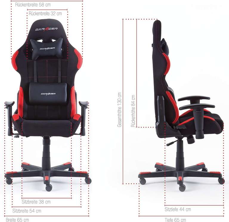 DXRacer Formula Series FD01 - Gaming Stuhl in Schwarz/Rot  (Höhenverstellbar, mit Wippfunktion) | OttoUp 151,21€ - mit Versand 154,16€  | mydealz