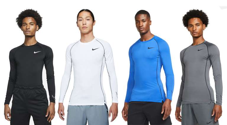 Nike Funktionsshirt Longsleeve Pro Tight Fit in vier Farben (Gr. S - 2XL)