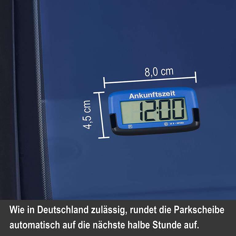 Needit Park Micro Elektronische Parkscheibe (Zulassung vom  Kraftfahrtbundesamt, automatische Einstellung der Parkzeit, CR2032)