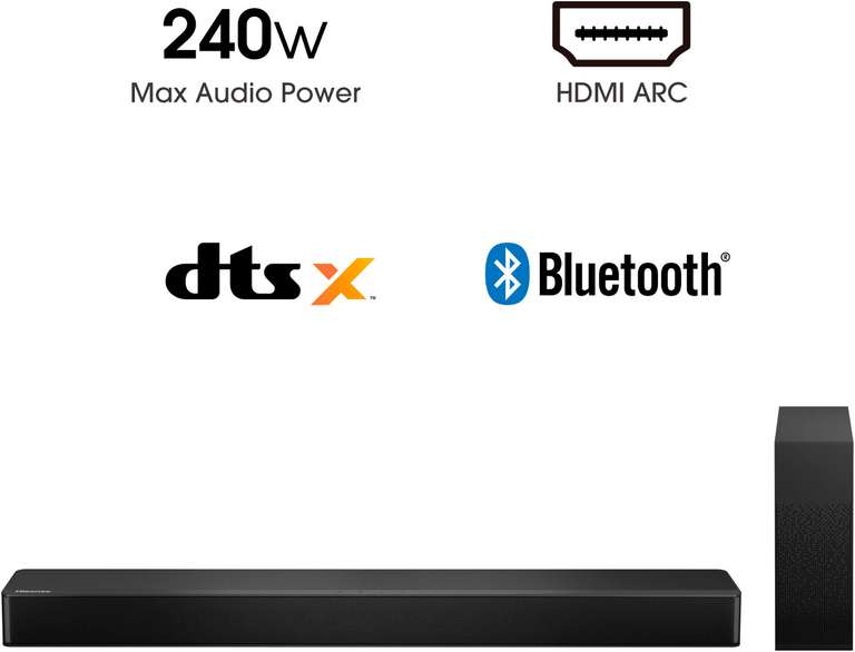 Hisense HS2100 2.1 Soundbar (Bluetooth, 240 W) OTTO Up/Galaxus