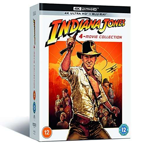 [Amazon.es] Indiana Jones - alle Filme - 4K Bluray Boxset - nur OV