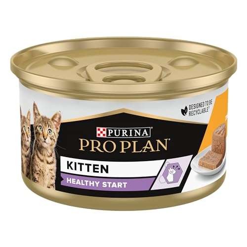 [Amazon] Katzenfutter - Purina Pro Plan Kitten - Junior Mousse Poulet 85g x 24stück