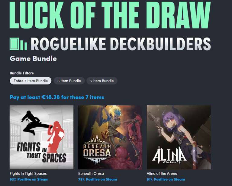 [Humble/steam] Roguelike Deckbuilder Bundle "Luck of the Draw"