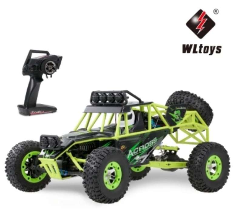 Wltoys 12427 - Ferngesteuertes Auto / RC Buggy 1:12 Maßstab, Allrad, 50km/h Maximalgeschwindigkeit