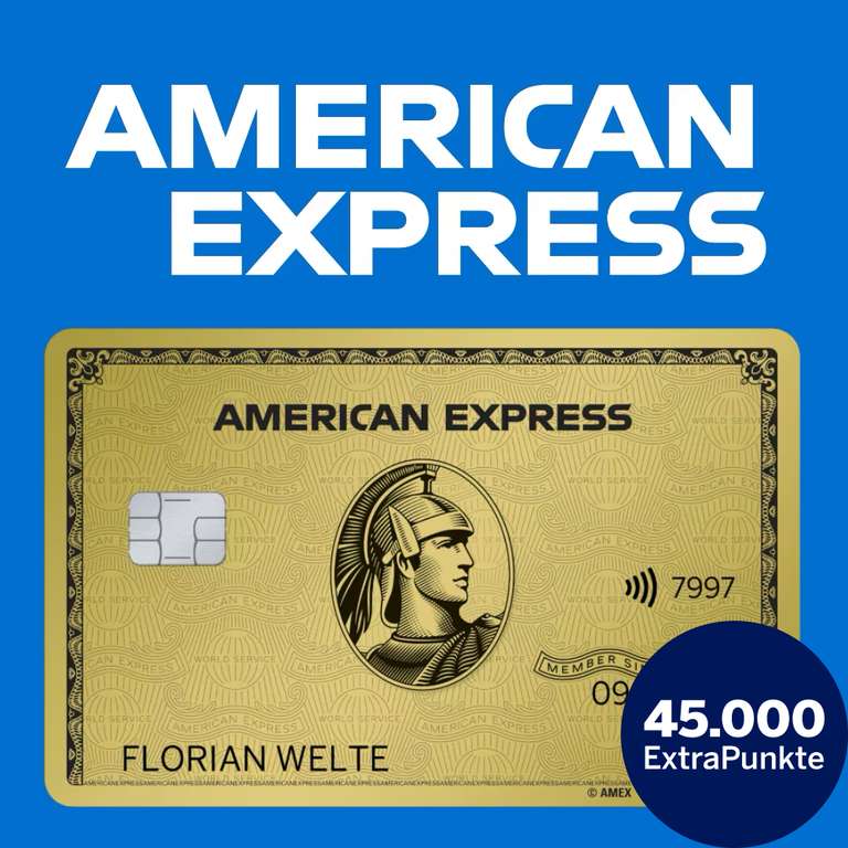 [American Express] Upgrade von Green Amex auf Gold Kreditkarte inkl. 45.000 Membership Rewards ab 4.500€ Umsatz innerhalb 6 Monaten