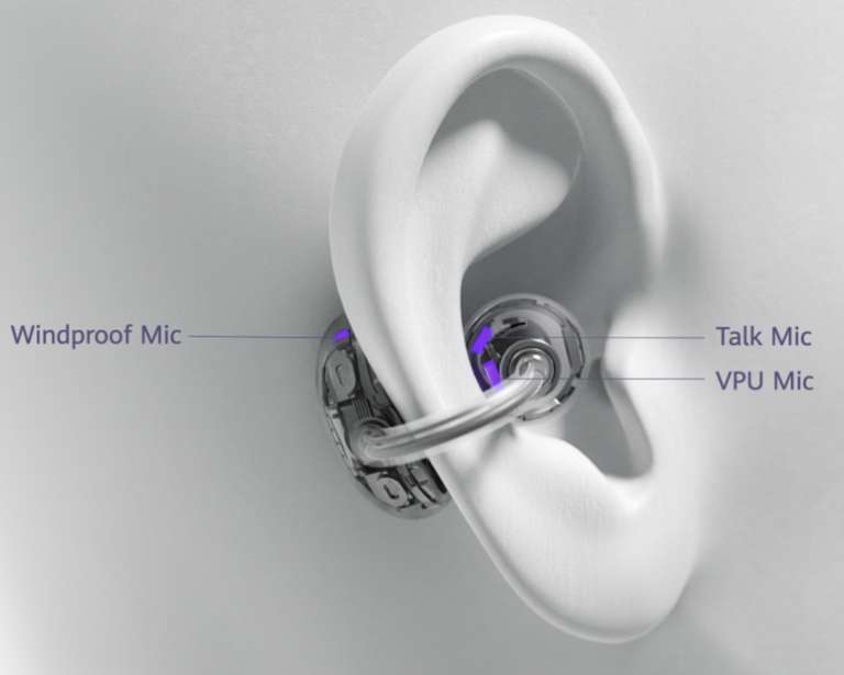 [CB] HUAWEI FreeClip OPEN-Ear Kopfhörer (8h Akku / iOS / Android)