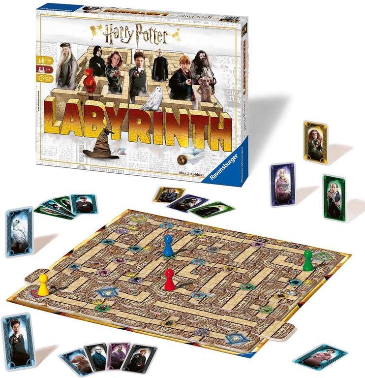 Ravensburger Familienspiel Das verrückte Labyrinth - Harry Potter Edition | Fanartikel (26031) | 2-4 Spieler | ab 7 Jahren