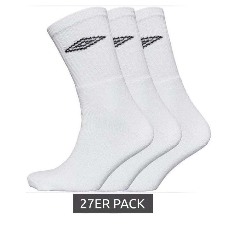 27 Pack umbro Sport Socks Strümpfe Socken für Damen und Herren