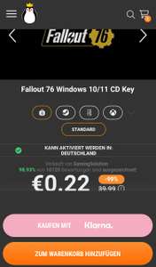 Fallout 76 Windows 10/11 CD Key