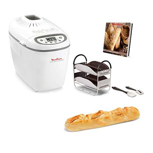 Moulinex OW6101 Home Bread Baguette Brotbackautomat | für bis zu 1,5 kg Brot | 16 Programme 114,99€/ Moulinex Pain & Delices OW240E30 94,99€