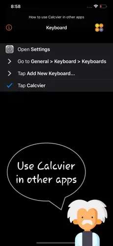 Calcvier - Keyboard Calculator - Rechne direkt auf deiner Tastatur - kostenlos [iOS]