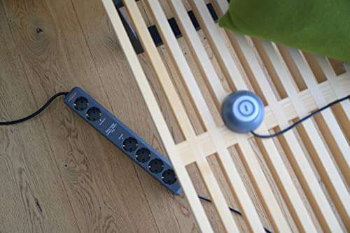 [ Amazon Prime ] Brennenstuhl Eco-Line Comfort Switch Plus Steckdosenleiste 6-Fach Mehrfachsteckdose mit Fußschalter