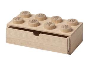 Nordic Nest: Lego Schreibtischschublade 8 - Holz - Eiche geseift