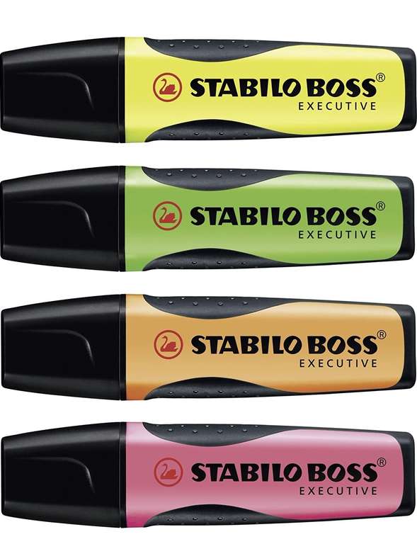 Textmarker - Stabilo Boss - 4er Pack - grün, pink, orange, gelb (prime)