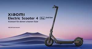 CB 10% extra Xiaomi Electric Scooter 4 Pro 2nd Gen mit Deutscher Zulassung für 449€