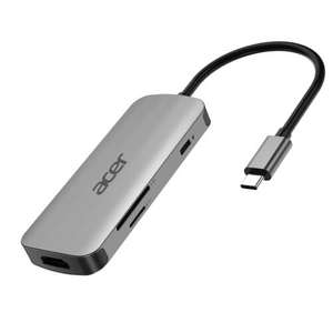 Acer Multi-Port Adapter USB Type-C 7 in 1 | 4k30fps 100w pd