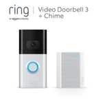 [Amazon] Ring Video-Türklingel 3 Akku (Video Doorbell 3) + Chime | Türklingel