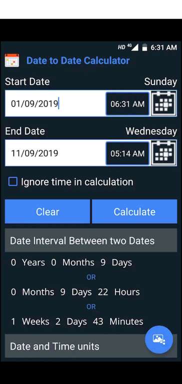 (Google Play Store) Age Calculator Pro