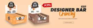 12x 60g ESN Designer Bar Crunchy Proteinriegel (MHD bis 2025, 3 Sorten, versandkostenfrei ab 60€)