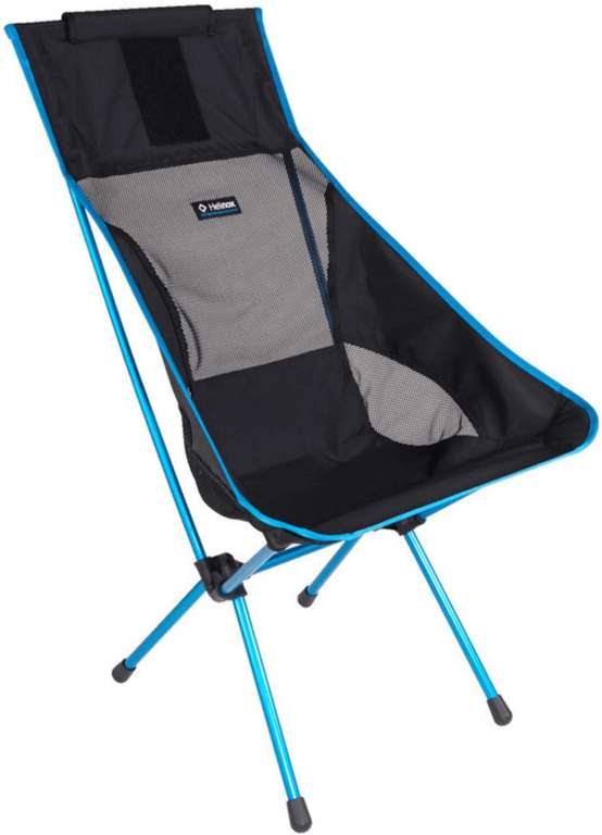 Helinox Sunset Chair in Schwarz / Blau (Campingstuhl, 1.350g, max. 145kg Belastbarkeit)
