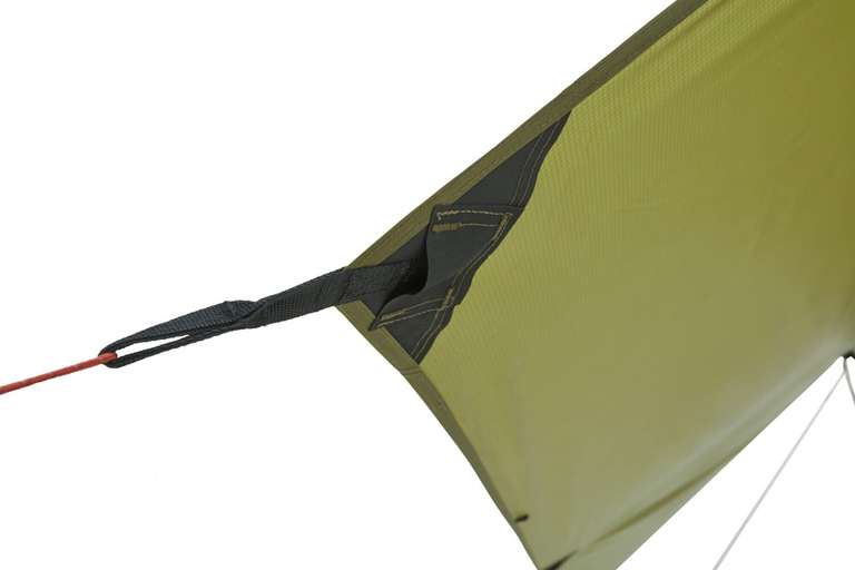 Tarp Nordisk Voss 14 PU Grün - Sonnen- und Windschutz mit verschiedenen Aufbaumöglichkeiten (430 x 320 cm)