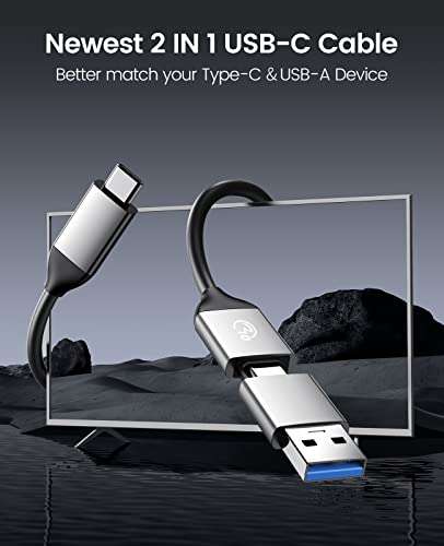 Orico Dual Bay Festplatten Dockingstation USB-C 3.2 Gen 2 für 2,5/3,5 HDD/SSD