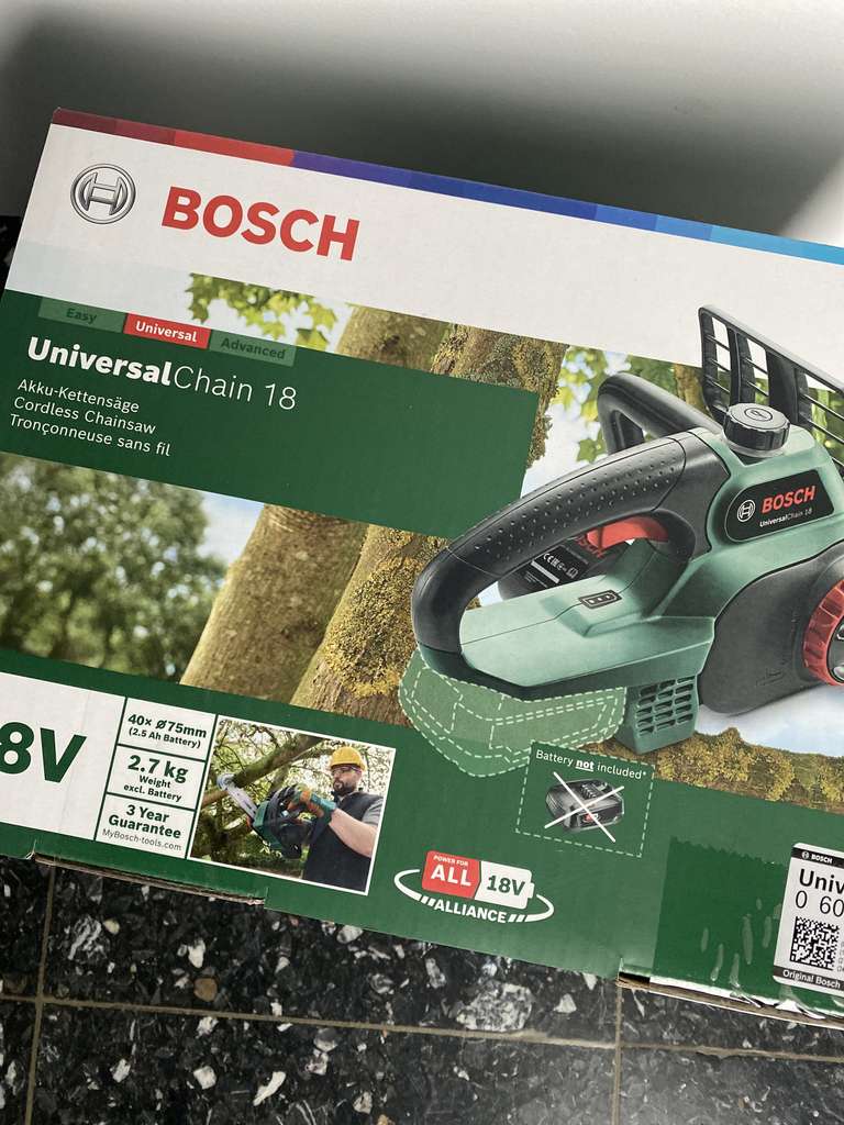 TPG Bauhaus Bosch 18 V Power for All Akku-Kettensäge UniversalChain 18