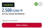 [comdirect + Payback] 3000 Punkte + 75€ für Girokonto inkl. Tagesgeld 3,5% pa 3 Monate, bis 1 Mio. €; Neukunden; personalisiert; eID möglich