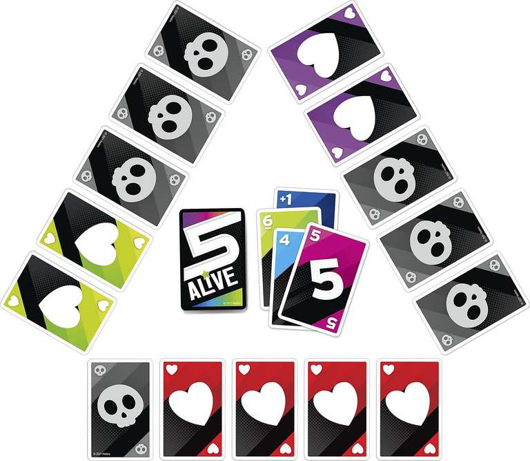Hasbro Gaming: Five (5) Alive Kartenspiel, schnelles Spiel für Kinder & Familien ab 8 Jahre für 4,99€ (Prime/Rofu Abh)