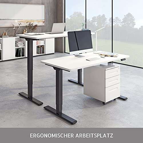 DT30 Elektrisch höhenverstellbares Tischgestell Schreibtisch (Dualer Motor, 3-Fach-Teleskop, mit Memory-Steuerung) für 254€
