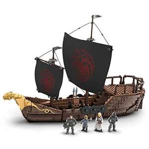 "Dracarys!" [ Amazon / Marketplace ] MEGA Construx - Probuilder - Game of Thrones | Targaryen Kriegsschiff | 723 Teile | inkl. 4 Figuren