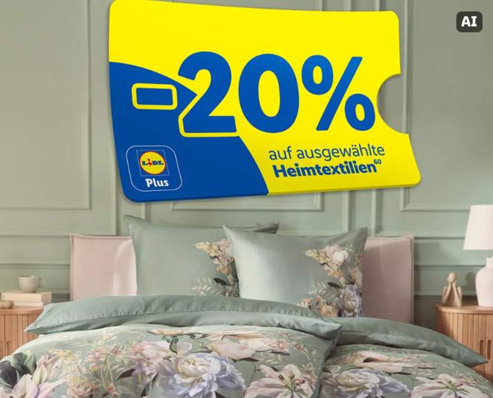 Livarno Heimtextilien – 20% Rabatt im Lidl Plus Online-Shop bei Lidl at Lidl