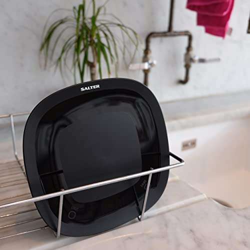 Salter 1062 BKDR wasserfeste digitale Küchenwaage elektronisch, einfach zu reinigen (Prime)